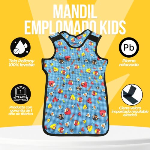 Mandil Emplomado Pediátrico Angry Birds - Imagen 3