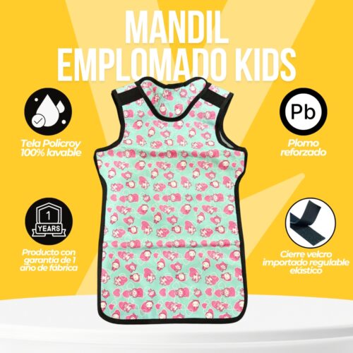 Mandil Emplomado Pediátrico Kitty - Imagen 4