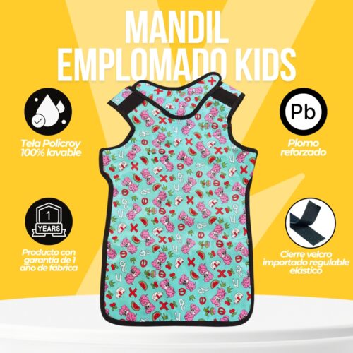 Mandil Emplomado Pediátrico Rabbit - Imagen 3