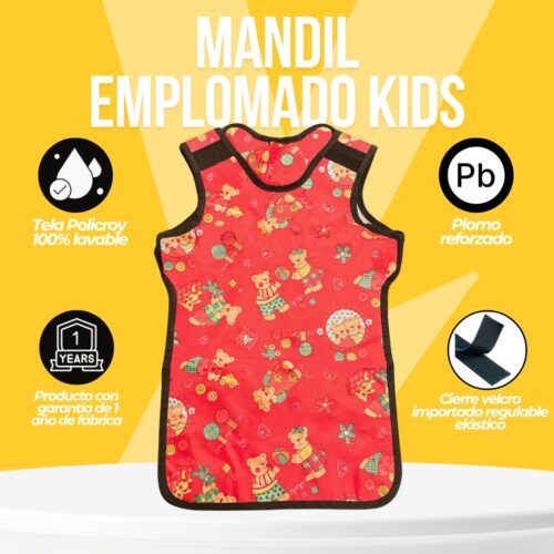 Mandil Emplomado Pediátrico Ositos - Imagen 3