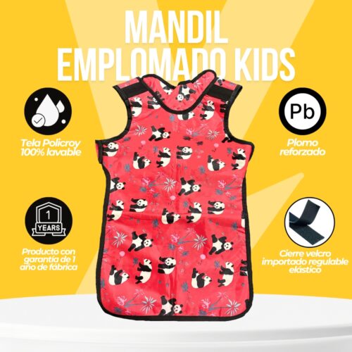 Mandil Emplomado Pediátrico panda - Imagen 3